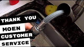 Moen Kitchen Faucet Leaks At Pull Out Spout [upl. by Ennaeerb829]