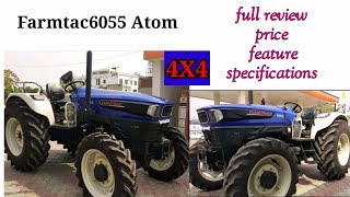 Farmtrac 6055 Atom 4x4 full review price feature specifications [upl. by Evelina638]