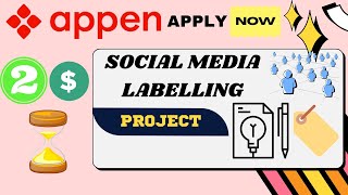 Social Media Labelling  Appen  Poplin Auditors  Part Time Project [upl. by Anayeek]