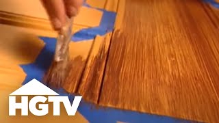 How to Paint Faux Wood Grain  HGTV [upl. by Healey399]