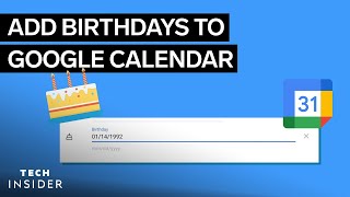 How To Add Birthdays To Google Calendar [upl. by Uphemia]