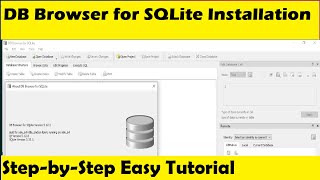 How to Install DB Browser for SQLite in Windows 10 and attach a Database in SQLite Browser [upl. by Gavin]