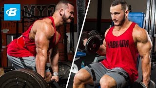 HighVolume Back amp Biceps Workout  Hunter Labrada [upl. by Htenywg]