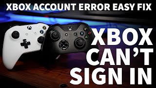 Xbox Sign In Problem  Cant Sign Into Xbox One Account Error Easy Fix  Xbox Wont Let You Sign In [upl. by Annoel]