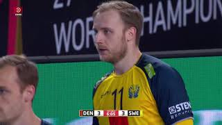 IHF World Mens Handball Championship 2021 Final Denmark  Sweden Full match [upl. by Ahsinam57]