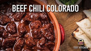 Slow Cooker Chili Recipe Beef Chili Colorado [upl. by Atcele]