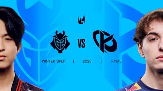 G2 vs KC  2025 LEC Winter Split Playoffs  Split Final [upl. by Anot]