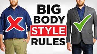 How To Dress Sharp Even If Youre FAT 21 Large Guy Style Tips [upl. by Attenev]