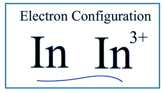 How to Write the Electron Configuration for Indium In [upl. by Eitsirhc]