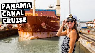 Cruising the PANAMA CANAL full transit time lapse [upl. by Naerad]