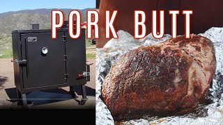 Pork Butt on the Old Country Gravity Fed Smoker [upl. by Alinoel]