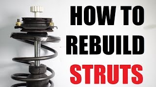 How to REBUILD suspension STRUTS shocks [upl. by Asamot]