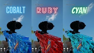 Rainbow Six Siege  Cobalt Ruby and Cyan Weapon Skins 2021 [upl. by Smitty775]