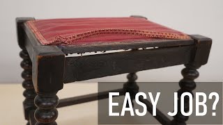 How to restore an old stool [upl. by Earized]