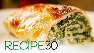 Cheesy Lasagne Spinach amp Basil Rolls [upl. by Soll]