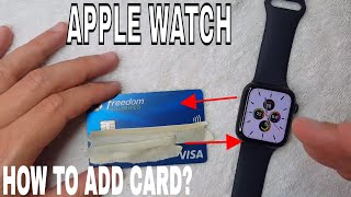 ✅ How To Add A Card To Apple Watch 🔴 [upl. by Nylodnewg]