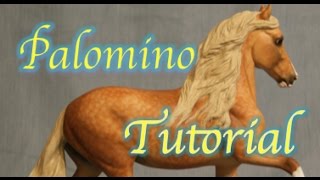 Painting a Model Horse Palomino Tutorial [upl. by Ardnuhsed464]