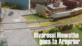 Rivarossi Hiawatha goes to Arnprior Train Show [upl. by Eugen]