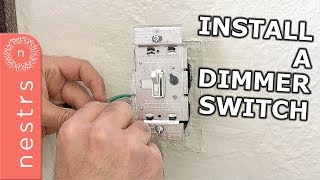 How to Install an LED Dimmer Switch  Nestrs [upl. by Podvin496]