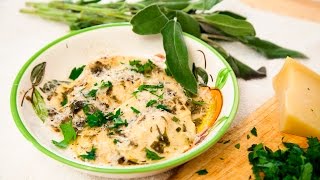 BUTTERNUT SQUASH RAVIOLI IN A BROWNED SAGE BUTTER SAUCE LAST SUPPER [upl. by Arhoz]