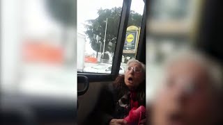 Roma immigrato insultato e picchiato sul bus da unanziana [upl. by Stultz]