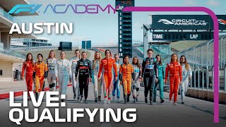 F1 ACADEMY LIVE Qualifying  Austin 2023 [upl. by Alenoel769]