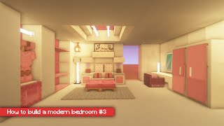 How to build a modern bedroom in Minecraft [upl. by Lida967]