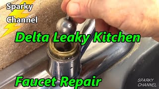 Delta Kitchen Faucet Leak Repair Single Handle [upl. by Meece935]