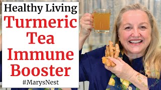 How to Make Turmeric Tea to Boost Your Immune System and Ward Off Colds and Flu  Use Powder or Root [upl. by Katharine385]