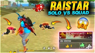 Raistar Solo Vs Double Squad 34 Kill🤣  Garena Free Fire [upl. by Dabney]