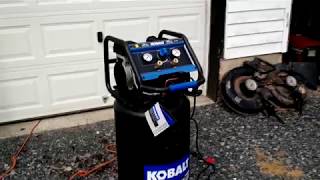 Kobalt Quiet Tech 26Gallon Air Compressor Review [upl. by Krug]