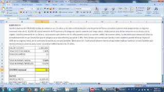 Tutorial de Uso de Formulas Financieras del Excel [upl. by Rebmetpes]