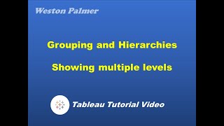 Tableau Tutorial  Grouping and Hierarchies [upl. by Getter213]