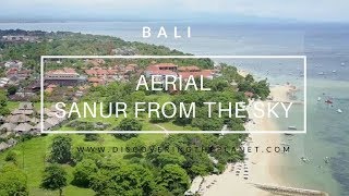 SANUR BEACH IN BALI FROM THE SKY [upl. by Led]