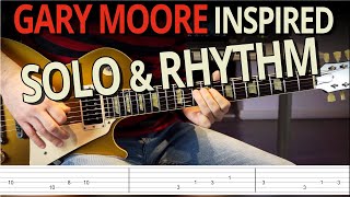 Guitar Solo amp Rhythm inspired by Midnight Blues Gary Moore [upl. by Kesia740]