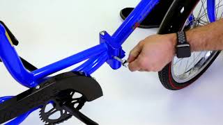 How to Fold and Unfold a Worksman Folding Tricycle  eSpecial Needs [upl. by Adav]