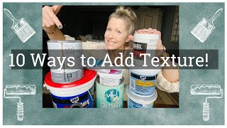 10 Ways to Add Texture to Chalk Paint Chalk Paint 101 Questions and Answers Episode 10 [upl. by Afrika]