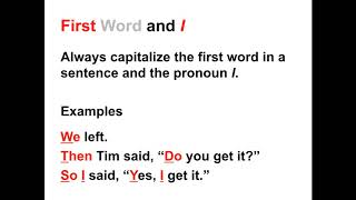 Capitalization Lesson  When to Capitalize in the English Language [upl. by Etnovahs]