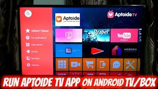 Install Aptoide TV App on Android TV  Box [upl. by Diann228]