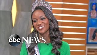 Miss USA Deshauna Barber Visits GMA [upl. by Welles]