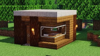 Stylish and Compact  A Minecraft Starter House Build Guide [upl. by Nehgaem]