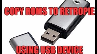 RetroPie Copying roms using USB [upl. by Ellinet943]