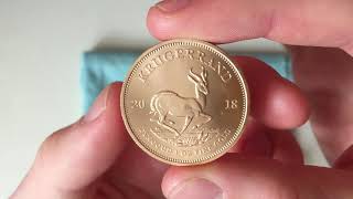 Gold Krugerrand One Ounce Coin 2018 Review [upl. by Adliw]