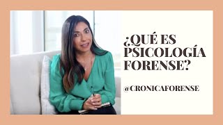 Hablemos sobre qué es la psicología forense [upl. by Silvia]