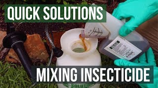 Quick Solutions How to Mix Insecticide [upl. by Silvestro]