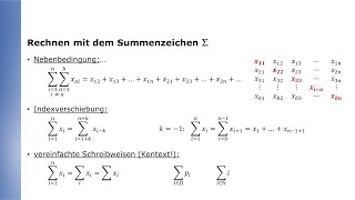 Rechnen mit dem Summenzeichen [upl. by Namhar503]