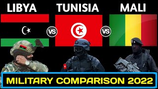 Libya vs Tunisia vs Mali Military Power Comparison 2022  Tunisia vs Libya military power [upl. by Neelya651]