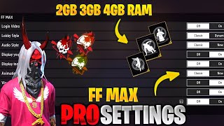 FF MAX SETTING FULL DETAILS  FREE FIRE SETTINGS  FREE FIRE MAX SETTINGS  FF SETTINGS [upl. by Leyes]