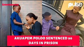 Akuapem Poloo sentenced 90 days in prison [upl. by Mars]