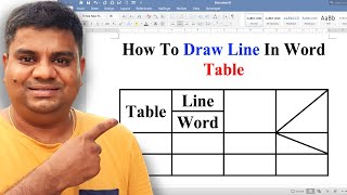 How to Draw Line in Word Table [upl. by Idak]